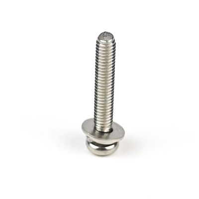ISO-Standard M4 X 25mm Edelstahl Pan Head Phillips Maschinenschrauben mit Waschmaschine für Tür