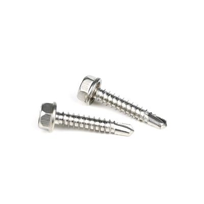Metallschrauben für das Selbstbohren mit Hexkopf mit INCH-Messsystem und Edelstahl