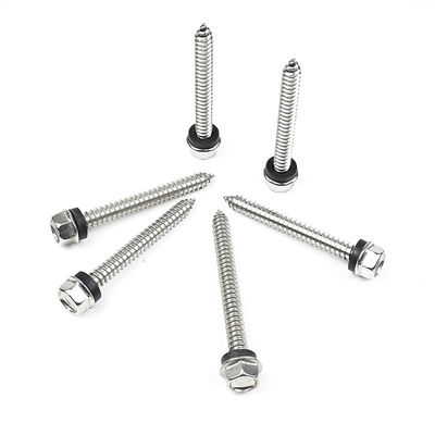 Edelstahl ST6.3*55mm Flansche Hex-Selbstschraubschrauber Parafuso Auto Atarraxante