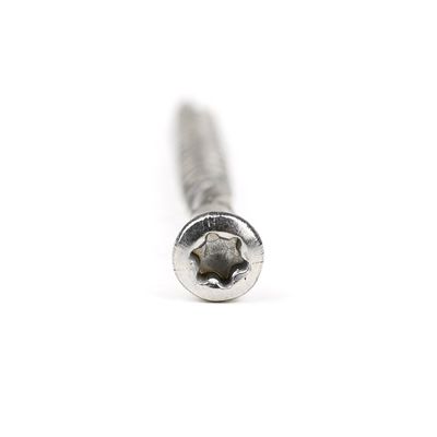 Torx-Trim-Kopfteckschrauben aus Edelstahl für Holzkonstruktionen INCH-Messsystem