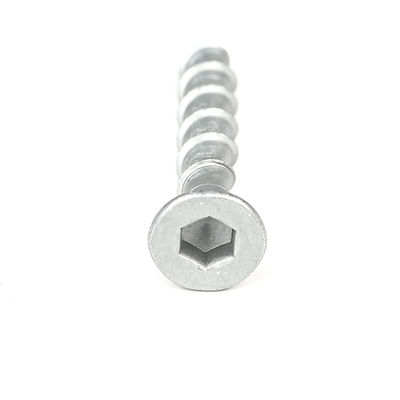 HEX Steckdose Flachkopf Schwerlastbetonverankerungsschrauben M8 60mm INCH HEX Edelstahl