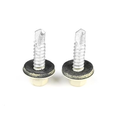 Schwarze A2 Hex Flansche Selbstbohrschrauben mit Farbe Epdm 5,5 x 25 Tek Schraube für Dachdecken