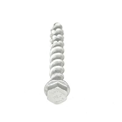 Sorgfältig gefertigte M8x75mm Flansche Sechseckkopf Betonschrauben Edelstahl 410