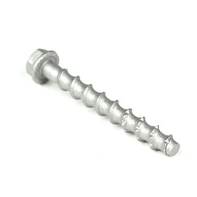 Sorgfältig gefertigte M8x75mm Flansche Sechseckkopf Betonschrauben Edelstahl 410