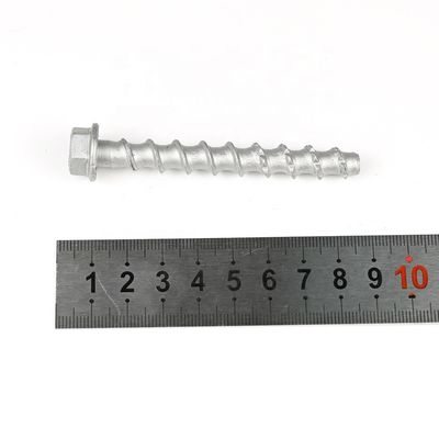 Sorgfältig gefertigte M8x75mm Flansche Sechseckkopf Betonschrauben Edelstahl 410