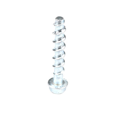 M8x60mm Flanschkopf HEX Betonschrauben mit einfacher Oberfläche und Material aus Kohlenstoffstahl