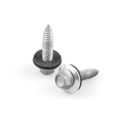 100% QC getestet Bi-Metall-Self-Tapping-Blatt Metallschraube 6x25 mit Epdm Waschmaschine Hex Kopf