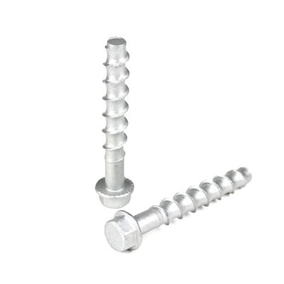 Hex Flanschantrieb Kohlenstoffstahl M12x100mm Betonschrauben für Schwerlastanwendungen