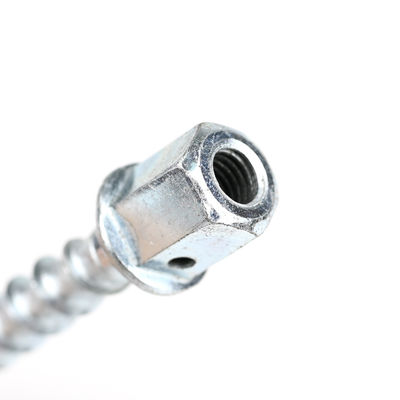 Eisenbahnverkehr M10 80mm Plating Thread Rod Flansche Hex Tornillos De Anclaje Beton Schraubverankerung für Heizung Ventilationssystem