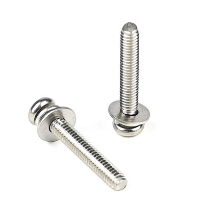 ISO-Standard M4 X 25mm Edelstahl Pan Head Phillips Maschinenschrauben mit Waschmaschine für Tür