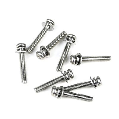 ISO-Standard M4 X 25mm Edelstahl Pan Head Phillips Maschinenschrauben mit Waschmaschine für Tür
