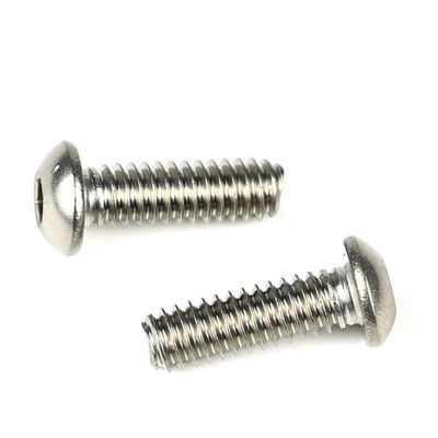 Edelstahl 304 Knopfkopf Allen Manipulationsbeständige Hex-Full-Gewinde Maschinenschrauben