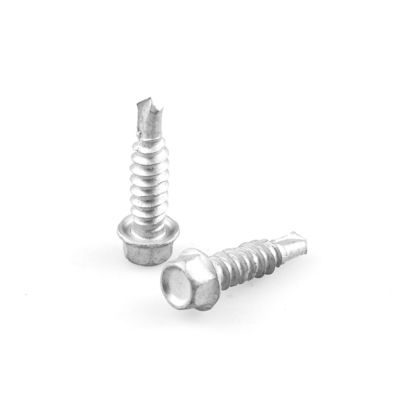 SCM435 Unitek Sus304 Sus410 Hex Wascher Selbstbohrschraube St6.3x25 für Faserzementplatte