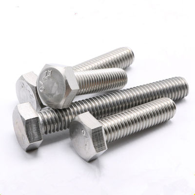 DIN-Standard 304 Edelstahl Hex-Schraube Vollschraube Schraube M4 M5 M6 M8 einfache Veredelung