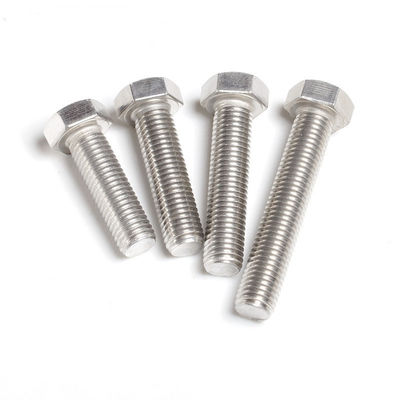 DIN-Standard 304 Edelstahl Hex-Schraube Vollschraube Schraube M4 M5 M6 M8 einfache Veredelung