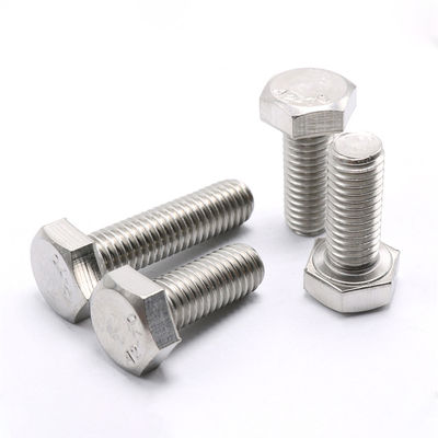 DIN-Standard 304 Edelstahl Hex-Schraube Vollschraube Schraube M4 M5 M6 M8 einfache Veredelung