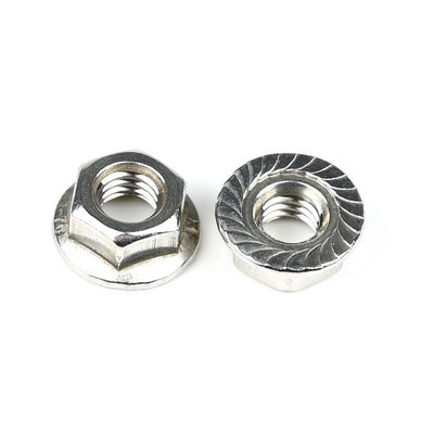 Anpassbar Din6923 A2 aus Edelstahl Hexagon Flanschmutter M6 1mm