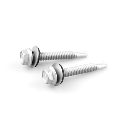 Bi-Metall-Hexkopf-Epdm-Bohrschraube für kundenspezifische Schrauben aus Stainless Steel aus Kohlenstoffstahl