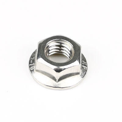 Anpassbar Din6923 A2 aus Edelstahl Hexagon Flanschmutter M6 1mm