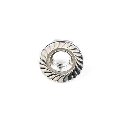 Anpassbar Din6923 A2 aus Edelstahl Hexagon Flanschmutter M6 1mm