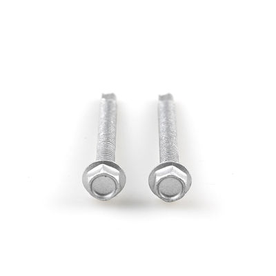 Installationsbeschichtung Flansche Sechseckkopf-Selbstbohrschrauben SS304 Bi-Metall-Schraube Bohrschraube Schwanzschraube 6,3x65mm