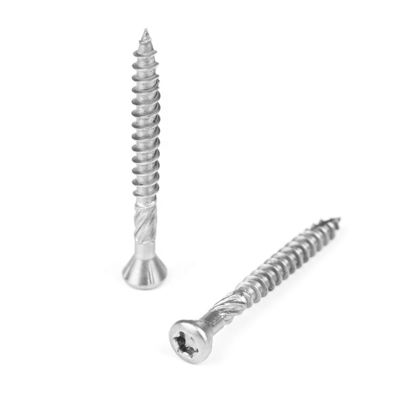 Schwarzzinklackierte Plain Flat Head Collated Deck Schrauben für die Anpassung an ISO-Standard