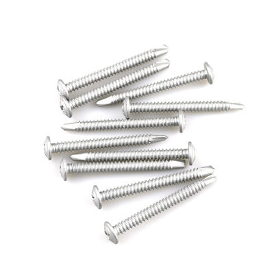 Installation Edelstahl SS304 Bi-Metall Bimetallische Waferkopf 60mm Länge Selbstbohrschraube ST5.5 Für Blech