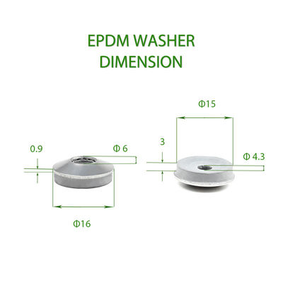 ZINK Edelstahl Grau Epdm rutschfeste Gummiwaschmaschine Bohrschwanz Kompositwasserdichte Dichtung