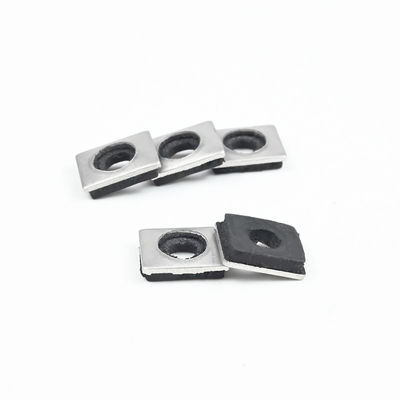 304 Edelstahl Quadrat Epdm-Dachgummi Schwarz gebundenes Versiegelungswaschgerät Gummiverschluss
