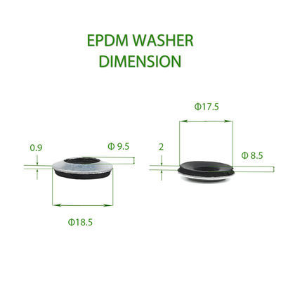 Epdm-Gummibundene Versiegelungswaschmaschine Neopren-Bundene Waschmaschinen für kundenspezifische Aluminiumwaschmaschinen