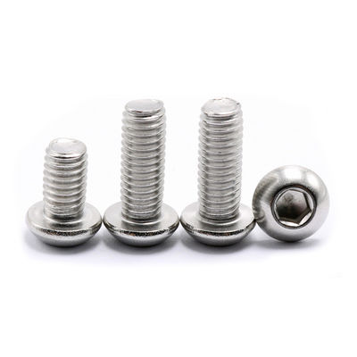 ISO 7380 A2 70 Edelstahl Allen Schraube M6 M8 M10 Sus304 Schraubenknopfkopf Hex-Steckdose