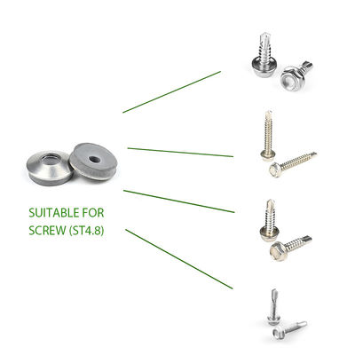 Stahl-EPDM-Gummigaskettversiegelungswascher für Hexkopfbohrschraube