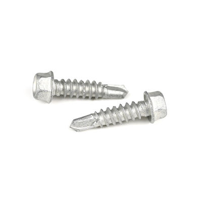 SS304 SS410 Bi-Metall Hexagon Flanschbefestigung 6.3*25 selbstbohrende Schraube zur Sitzbefestigung