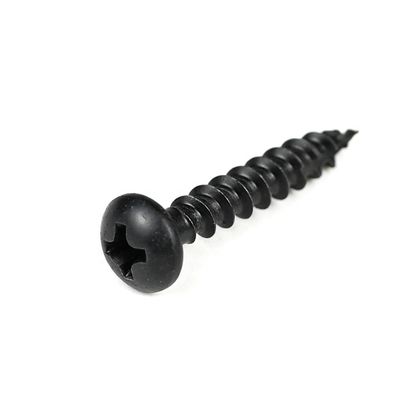 Elektrische Geräte 16 mm Schwarz Runde Phillips Chipboard Schraube mit Harden Design