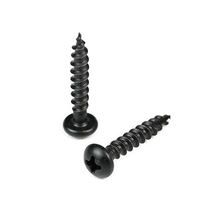 Elektrische Geräte 16 mm Schwarz Runde Phillips Chipboard Schraube mit Harden Design