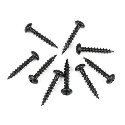 Elektrische Geräte 16 mm Schwarz Runde Phillips Chipboard Schraube mit Harden Design