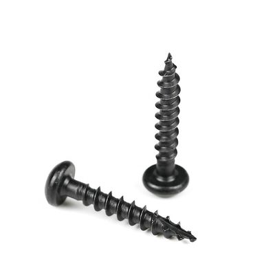 Pan Head Round Phillips Schwarz Chipboard Holz Schrauben aus Edelstahl Selbstklemmen Decking Schrauben T / T Zahlung
