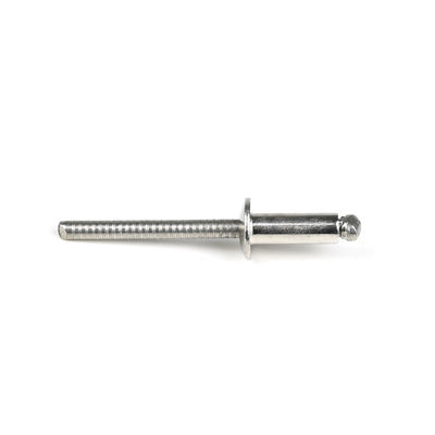 Edelstahl Kuppel Flachkopf Offener End Blind Rivets mit hellen Oberfläche T / T Zahlung