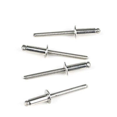 Edelstahl Kuppel Flachkopf Offener End Blind Rivets mit hellen Oberfläche T / T Zahlung