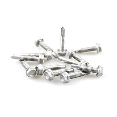 Flachkopf-Selbstbohrschraube Tornillos Para Metal De Acero mit Hex Flansche Bimetall