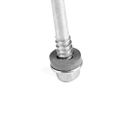 HEX 5.5x243mm Edelstahl 410 Selbstbohrschrauben mit EPDM-Wäscher-Doppeldraht 7 Punkt