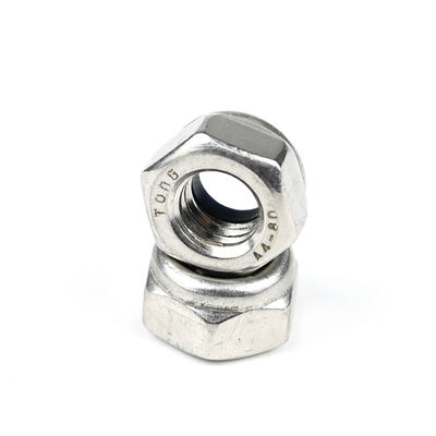 Standard-Edelstahl 316 Din985 Hex-Einsatz-Nylon-Selbstverriegelungsmuttern für die verarbeitende Industrie