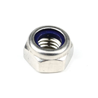 Anpassbar A4 Edelstahl Nylon Einfügen Selbstverriegelung Hex-Nuss M8 1,25mm mit Optionen