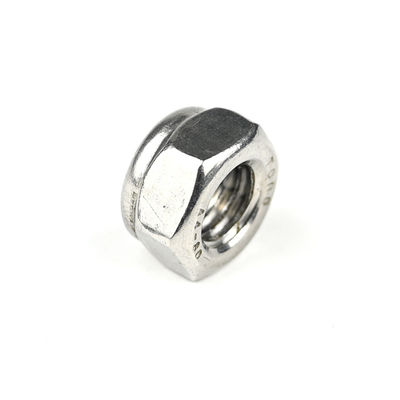 Anpassbar A4 Edelstahl Nylon Einfügen Selbstverriegelung Hex-Nuss M8 1,25mm mit Optionen