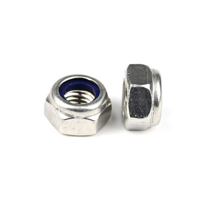 Anpassbar A4 Edelstahl Nylon Einfügen Selbstverriegelung Hex-Nuss M8 1,25mm mit Optionen