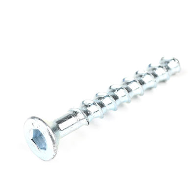 M8 80mm Zinkbeschichtung Countersunk Hex Socket Head Bolt für Beton maßgeschneiderte Unterstützung