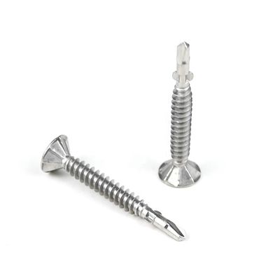 Gelbe Edelstahl Phillips Countersunk Flachkopf Metall Selbstbohrschraube mit Flügeln Tapping Schraube
