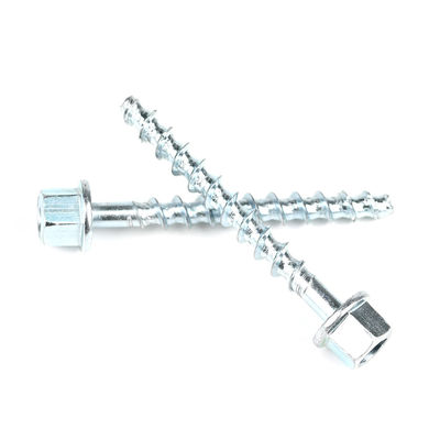 HEX Flansche Zinkbeschichtung Gewinde Stange Anker Schraube 6/10x75mm für und dauerhafte Verankerung