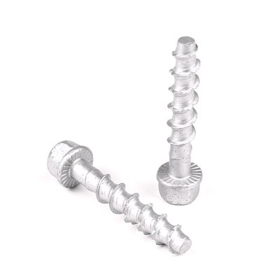 Schnelle Installation M6 45mm Kohlenstoffstahl Bohrwerk Selbstverankerung Bolzen mit HEX Kopf Stil