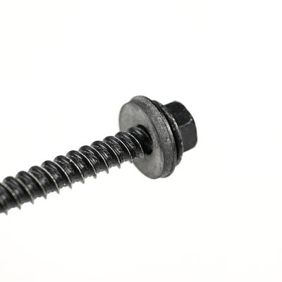Schwarze Ruspert beschichtet mit Edelstahl Hex Flanschkopf Trockenwandschrauben mit Epdm Waschmaschine